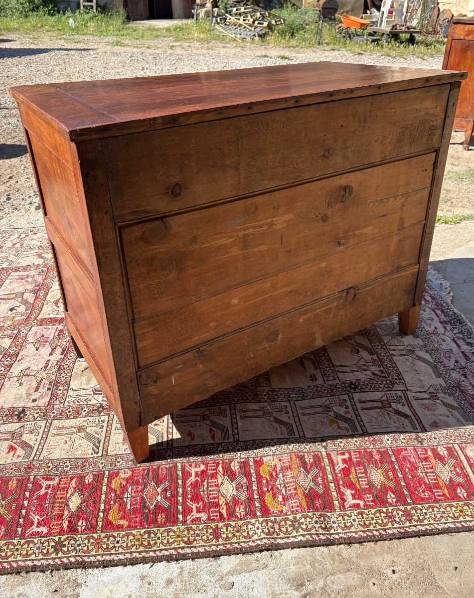 Commode secrétaire, Louis XVI, en noyer d’époque XVIIIem siècle -photo-5