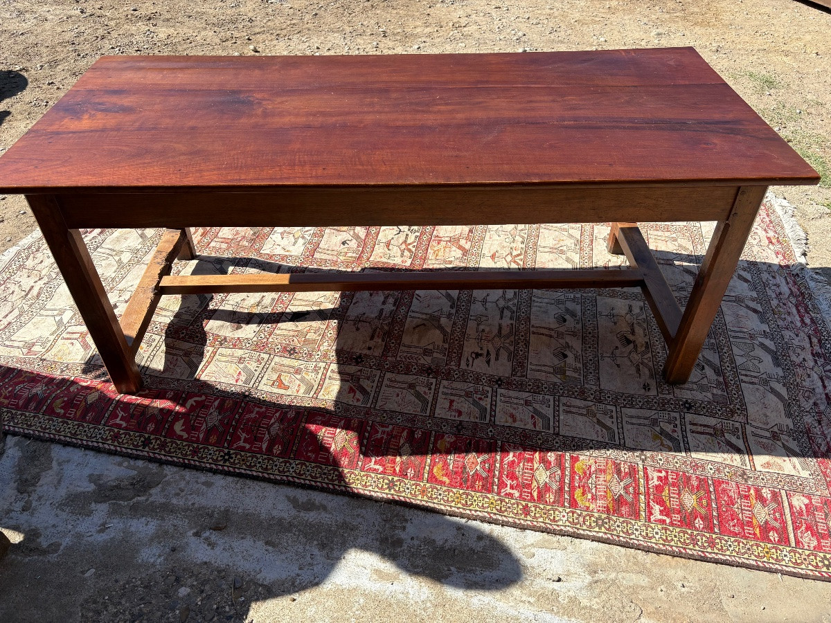 Table de ferme directoire en noyer d’époque XVIIIem siècle -photo-3