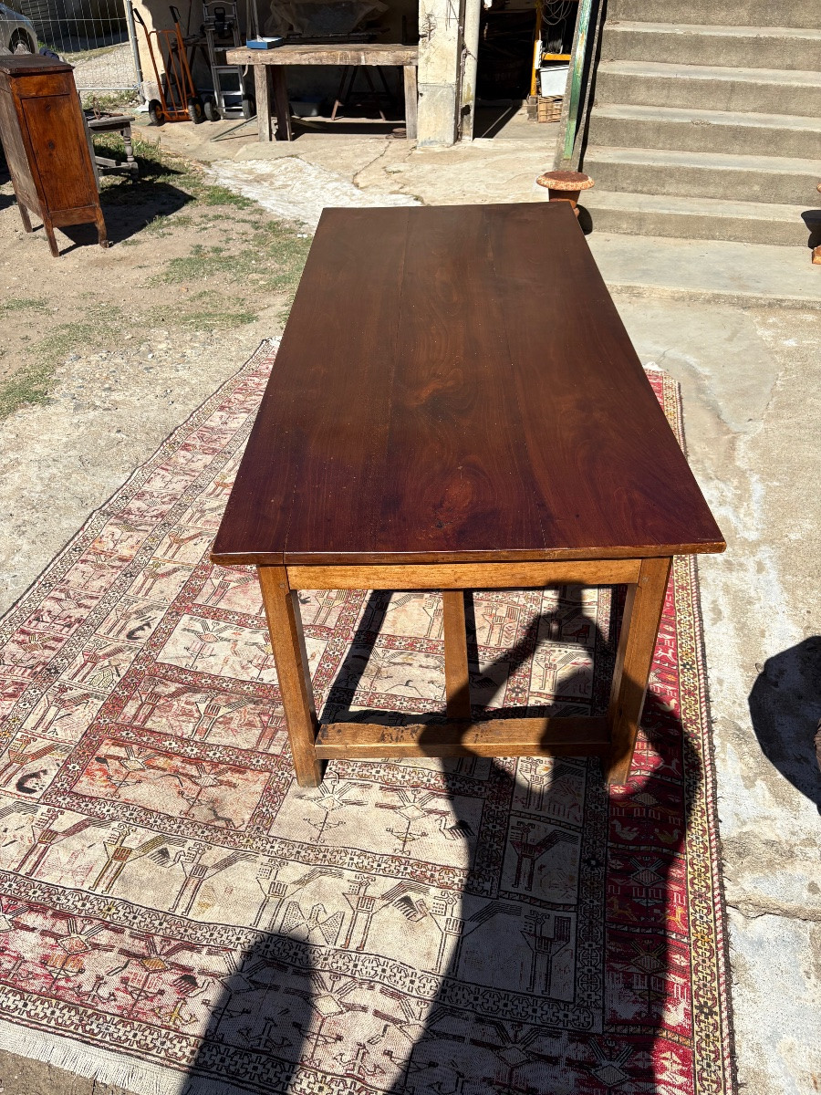 Table de ferme directoire en noyer d’époque XVIIIem siècle -photo-4