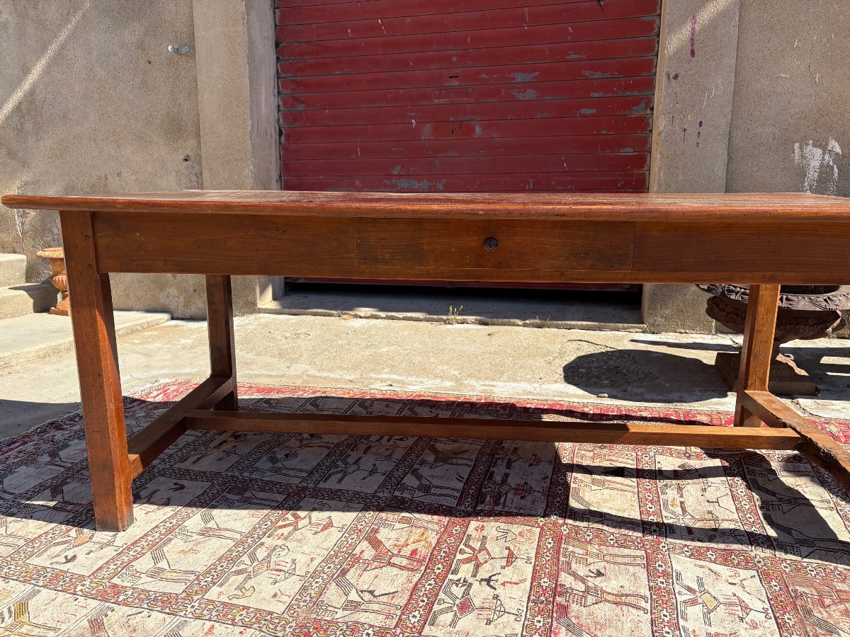 Table de ferme directoire en noyer d’époque XVIIIem siècle -photo-6