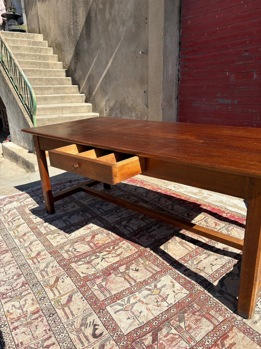18th Century Walnut Directoire Farm Table-photo-2