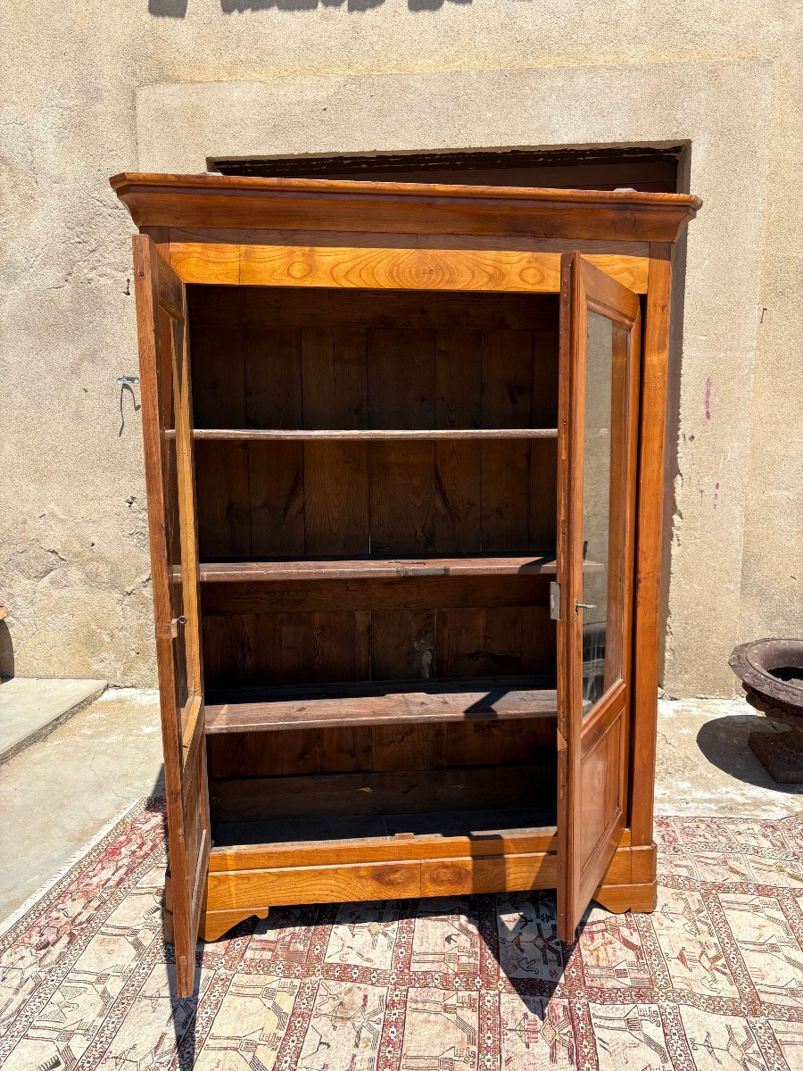 Library, Louis-philippe, 19th Century Cherry Wood-photo-3