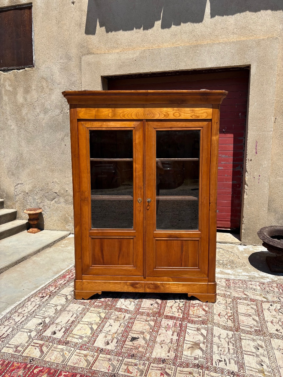 Library, Louis-philippe, 19th Century Cherry Wood-photo-3