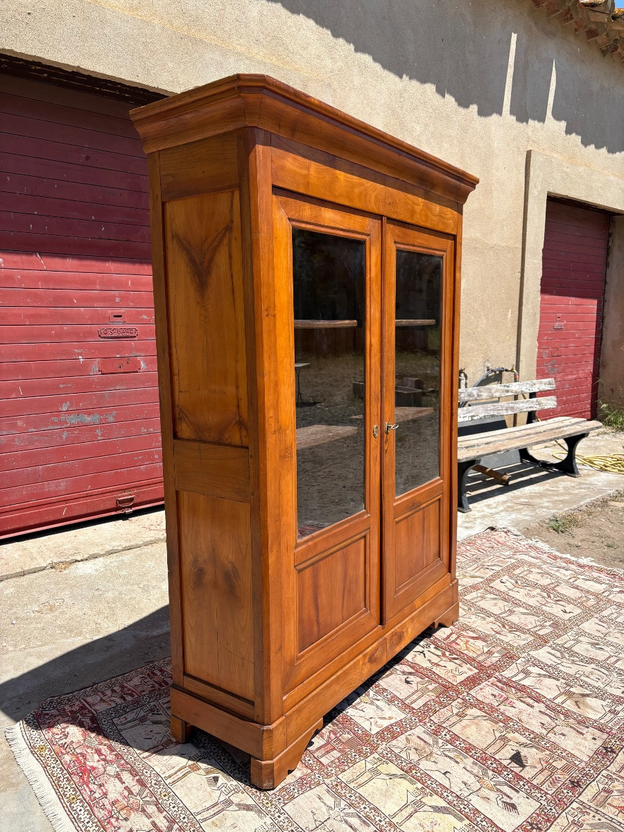 Library, Louis-philippe, 19th Century Cherry Wood-photo-5
