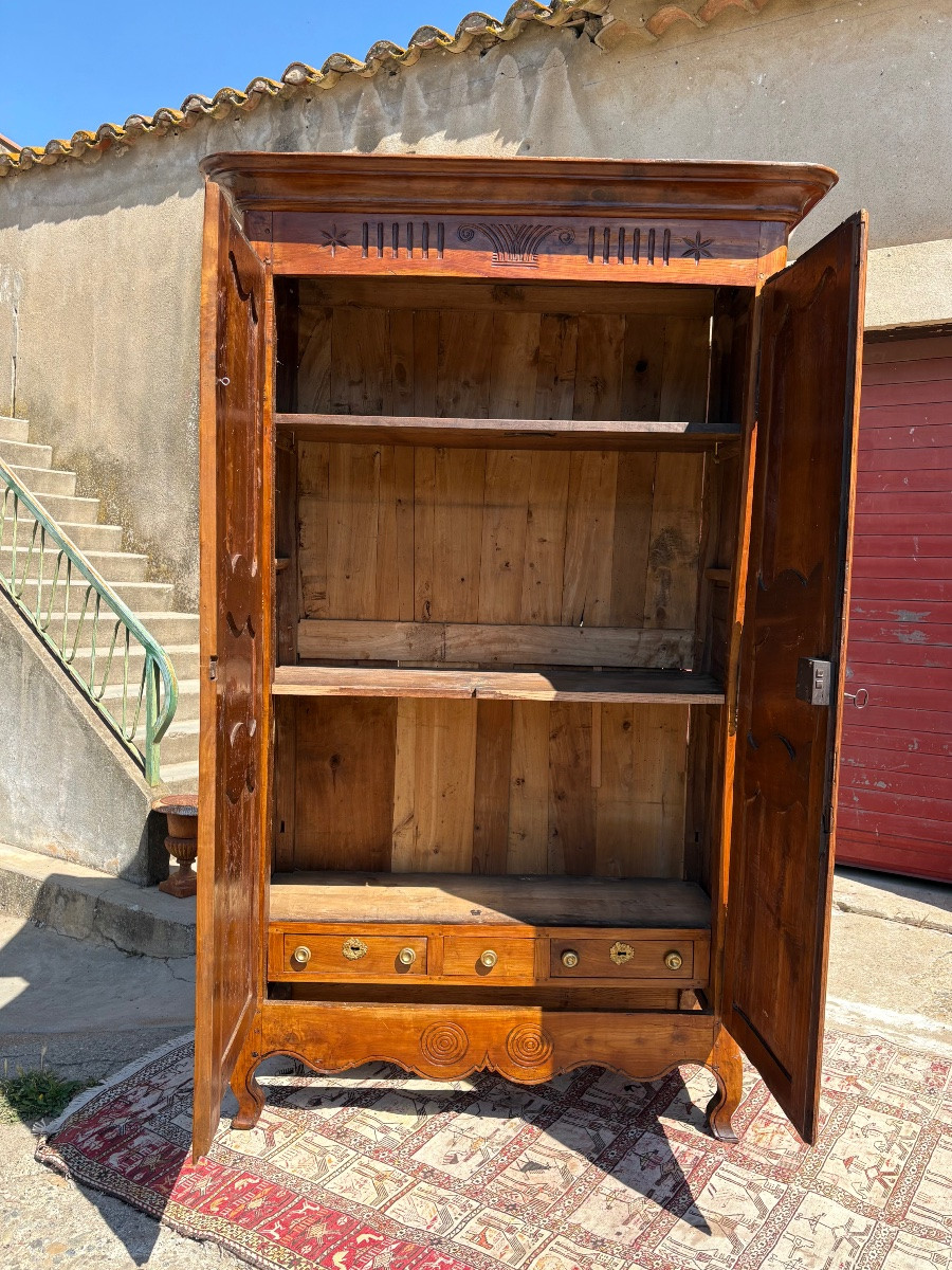 Armoire, Louis XV, Provençal Cherrywood 18th Century Period-photo-1