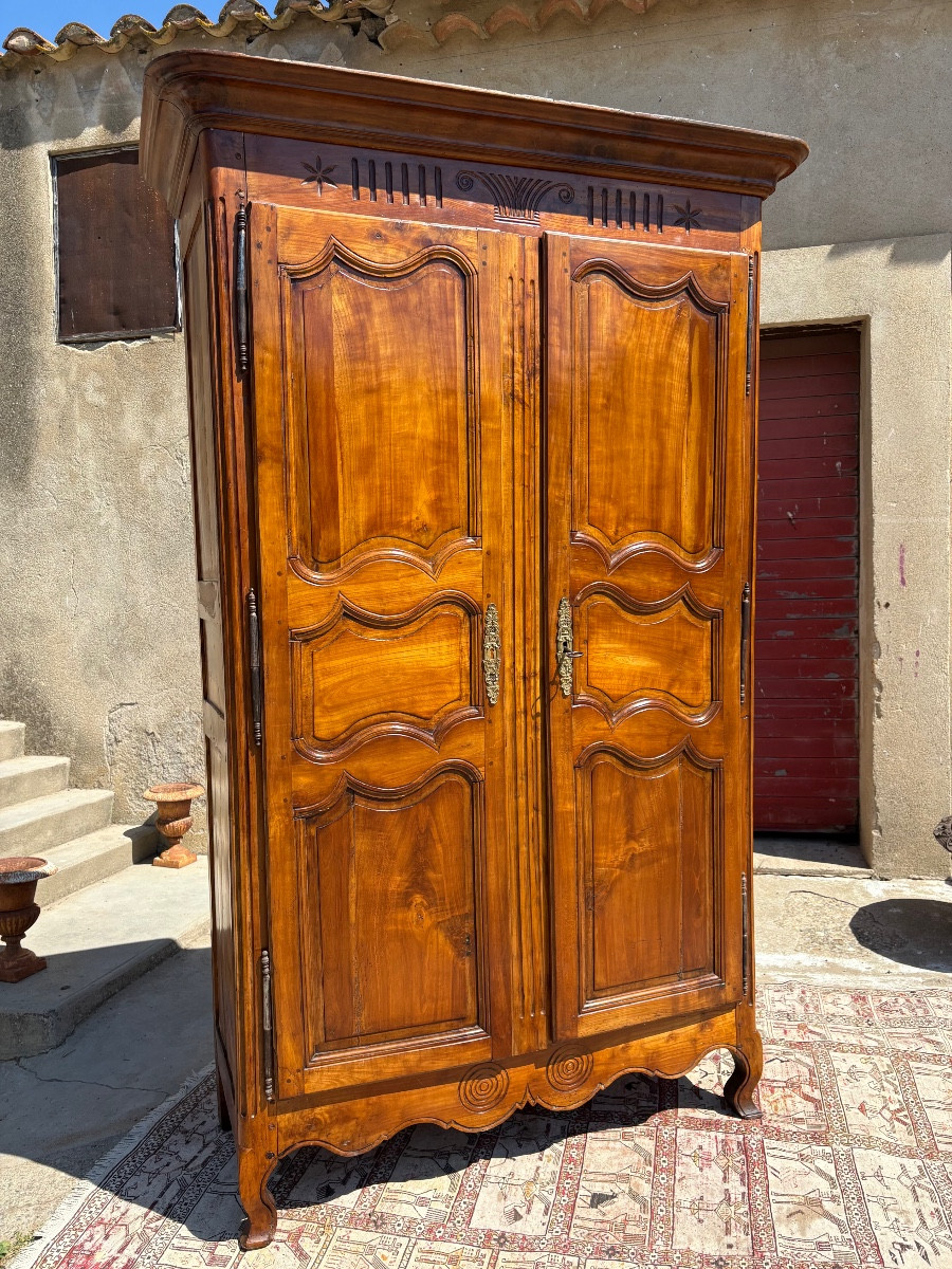 Armoire, Louis XV, Provençal Cherrywood 18th Century Period