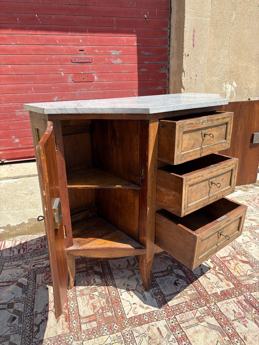 Buffet d’entre deux d’époque, Louis XVI, en acajou fin XVIIIe siècle-photo-2