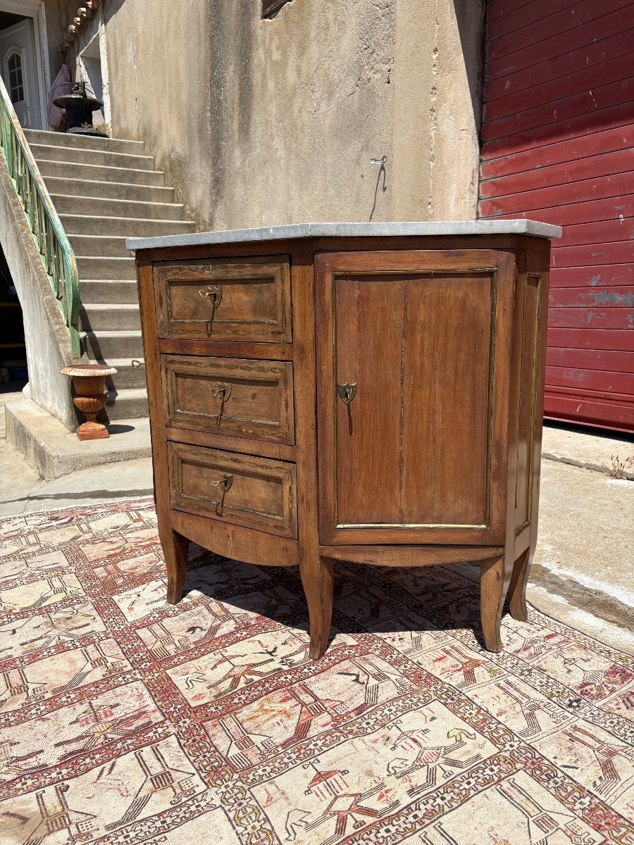 Buffet d’entre deux d’époque, Louis XVI, en acajou fin XVIIIe siècle-photo-3