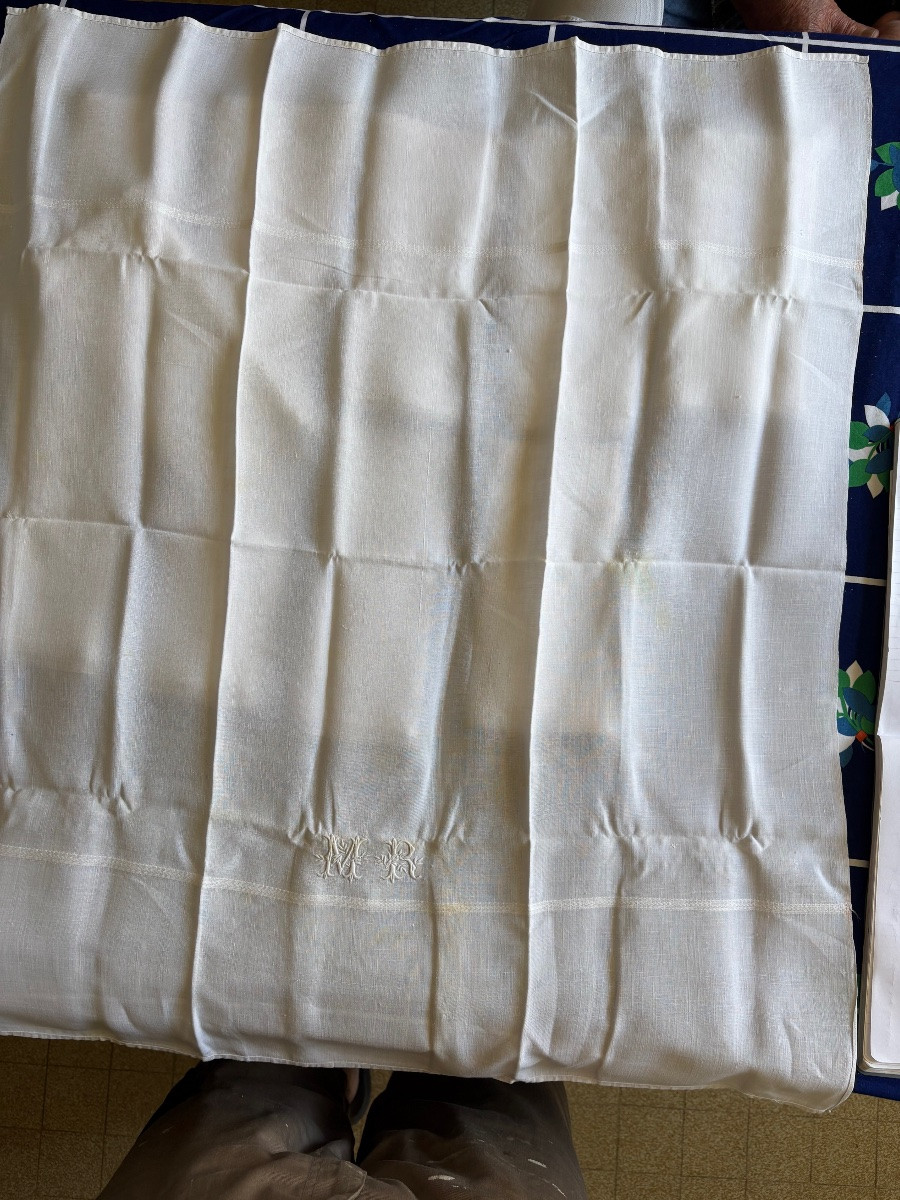 Suite Of Napkins, Formerly Monogrammed, Mr, Circa, 1950-photo-4