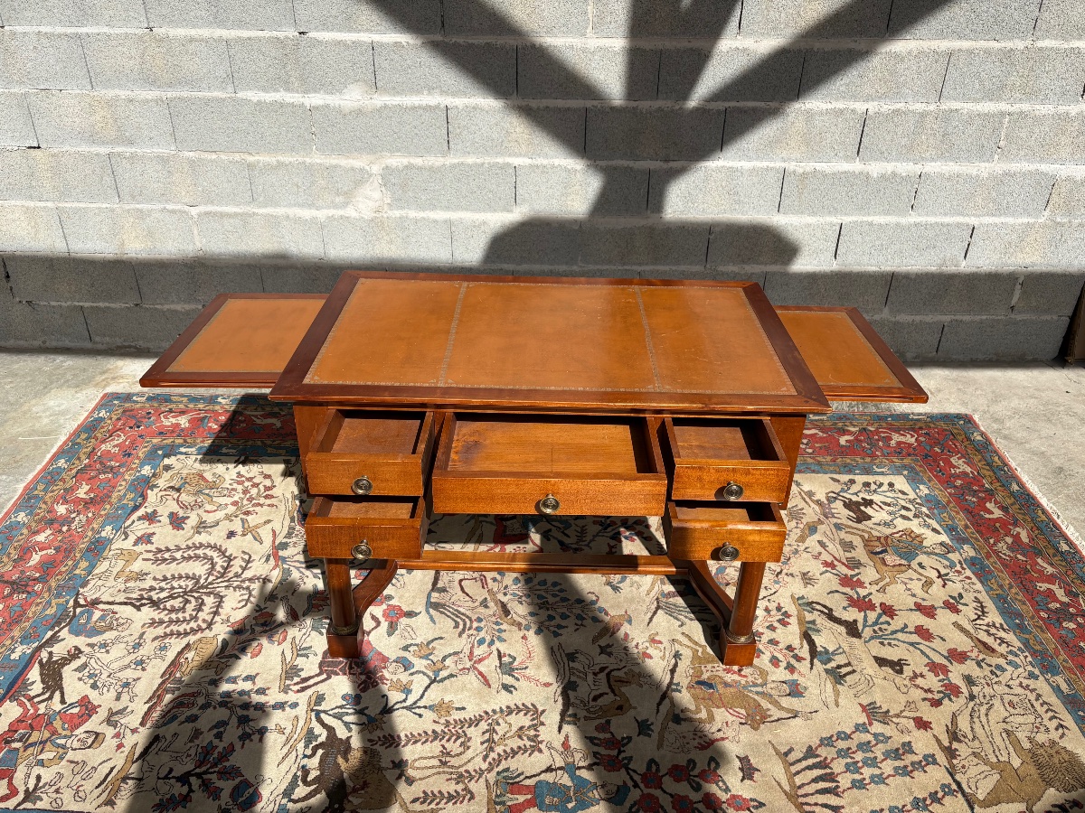 Bureau, plat en acajou, empire, époque vers 1900-photo-3