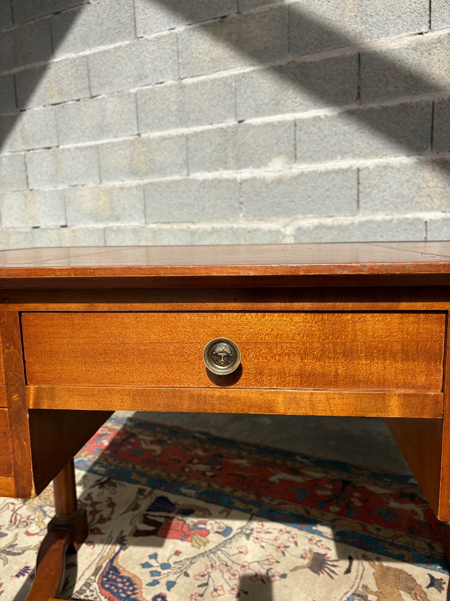 Bureau, plat en acajou, empire, époque vers 1900-photo-2