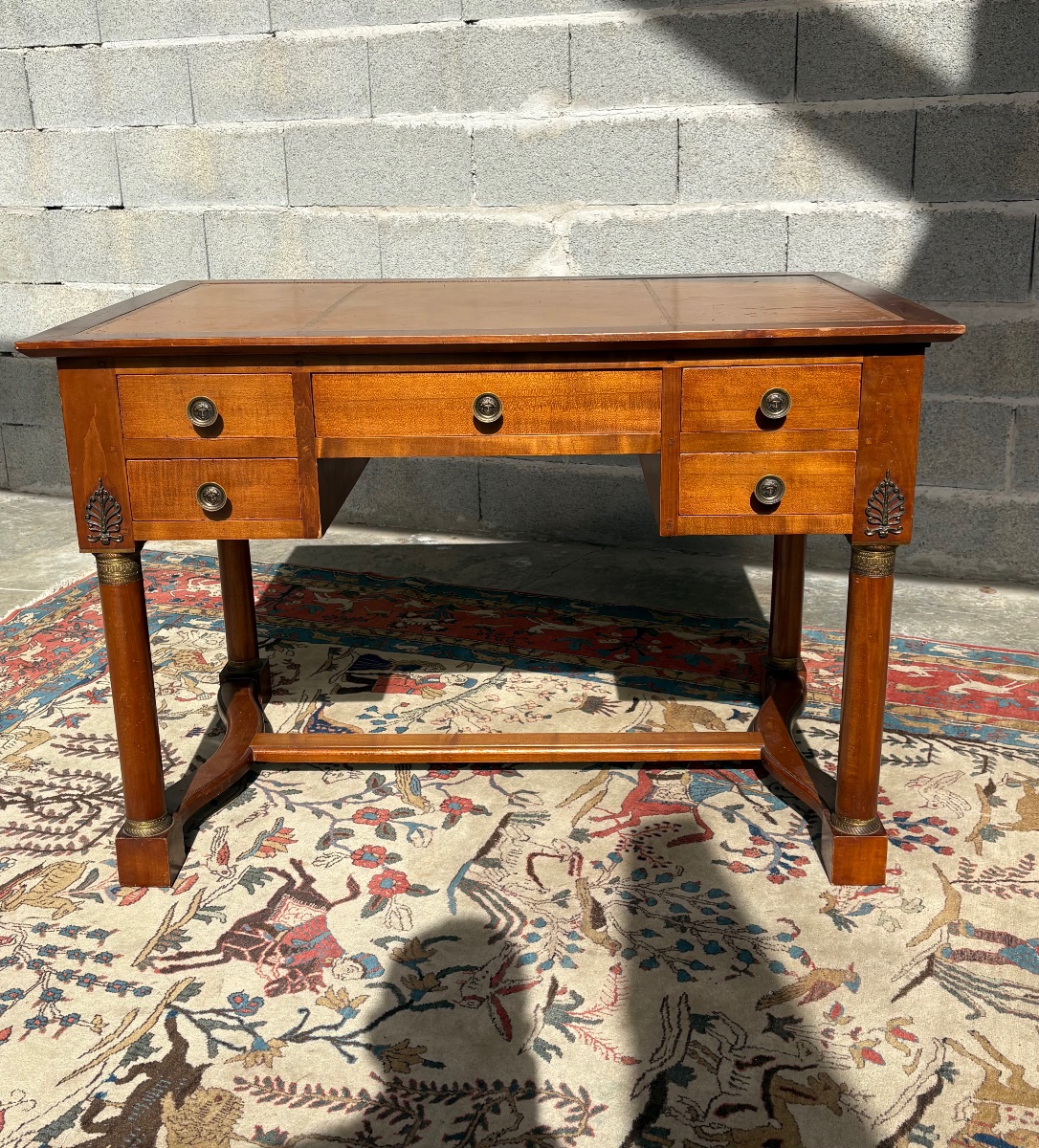 Bureau, plat en acajou, empire, époque vers 1900