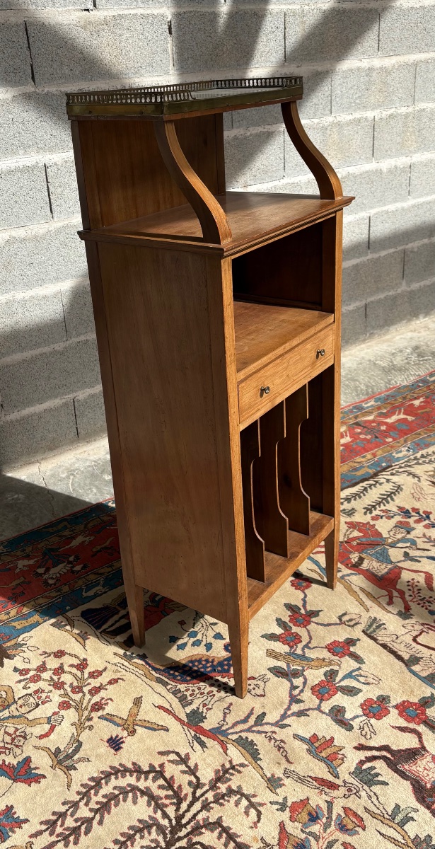 Louis XVI Mahogany Magazine Rack, 19th Century.-photo-2