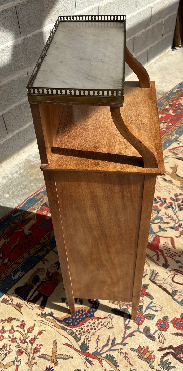 Louis XVI Mahogany Magazine Rack, 19th Century.-photo-1