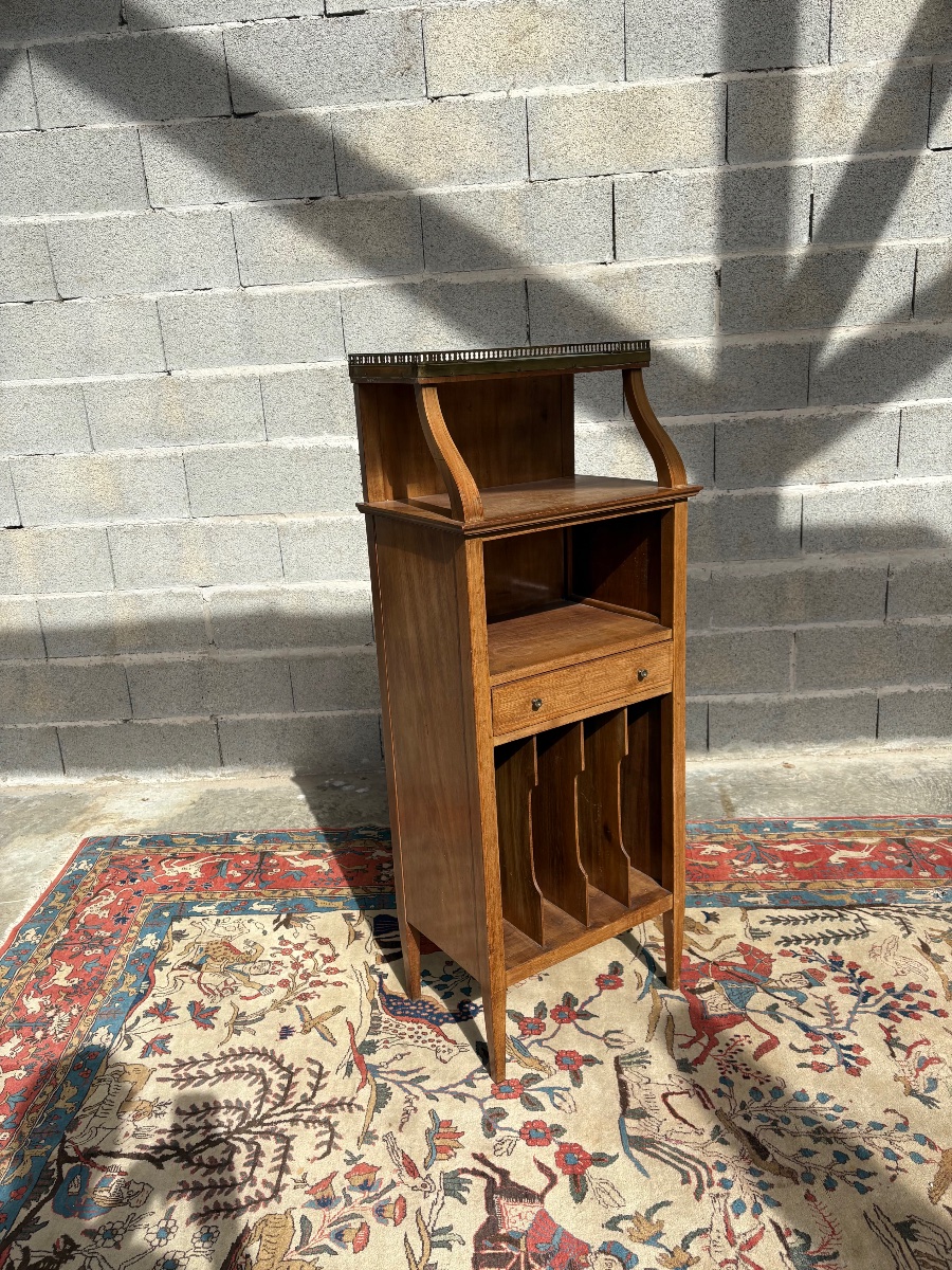Louis XVI Mahogany Magazine Rack, 19th Century.-photo-3