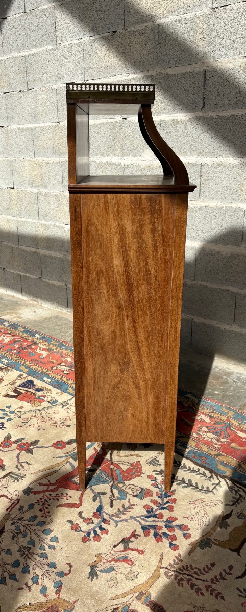 Louis XVI Mahogany Magazine Rack, 19th Century.-photo-6