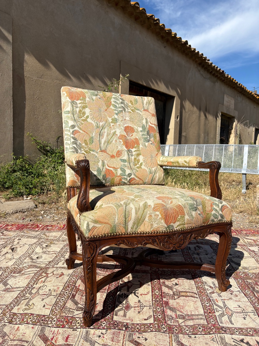 19th Century Regency Walnut Armchair