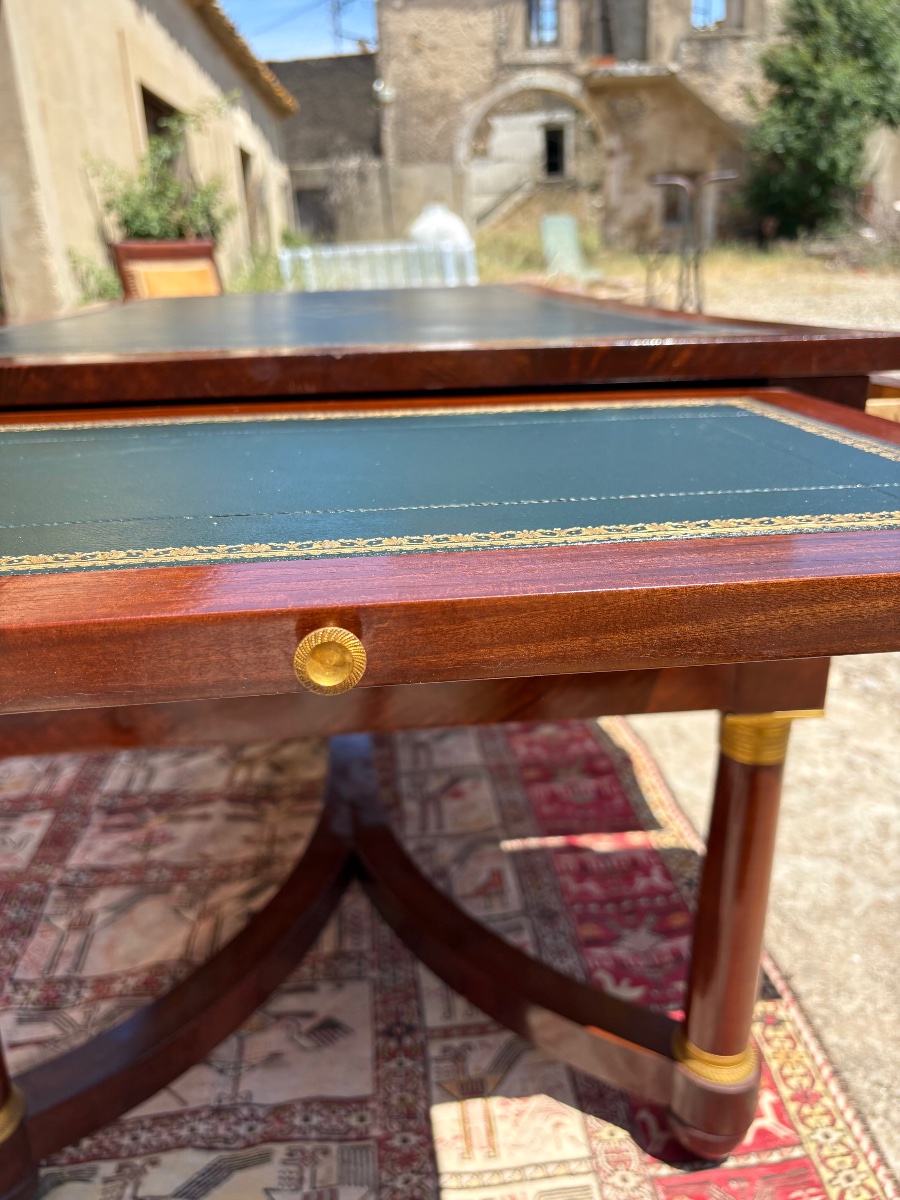 Bureau empire en acajou d’époque XIXe siècle-photo-2