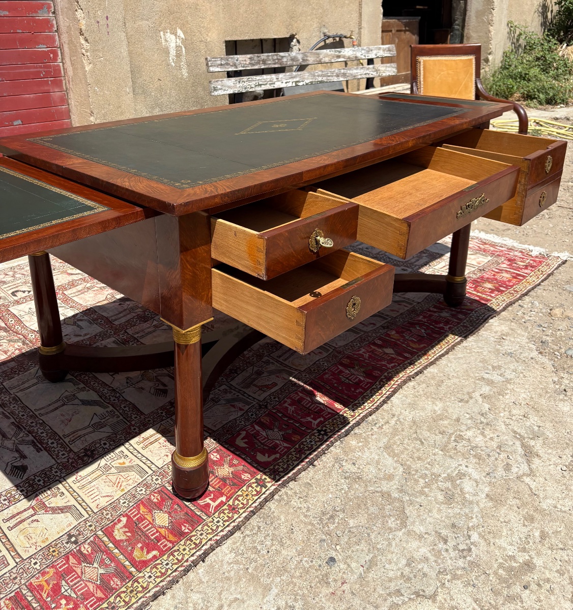 Bureau empire en acajou d’époque XIXe siècle-photo-1