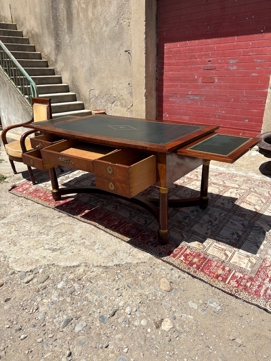 Bureau empire en acajou d’époque XIXe siècle-photo-2