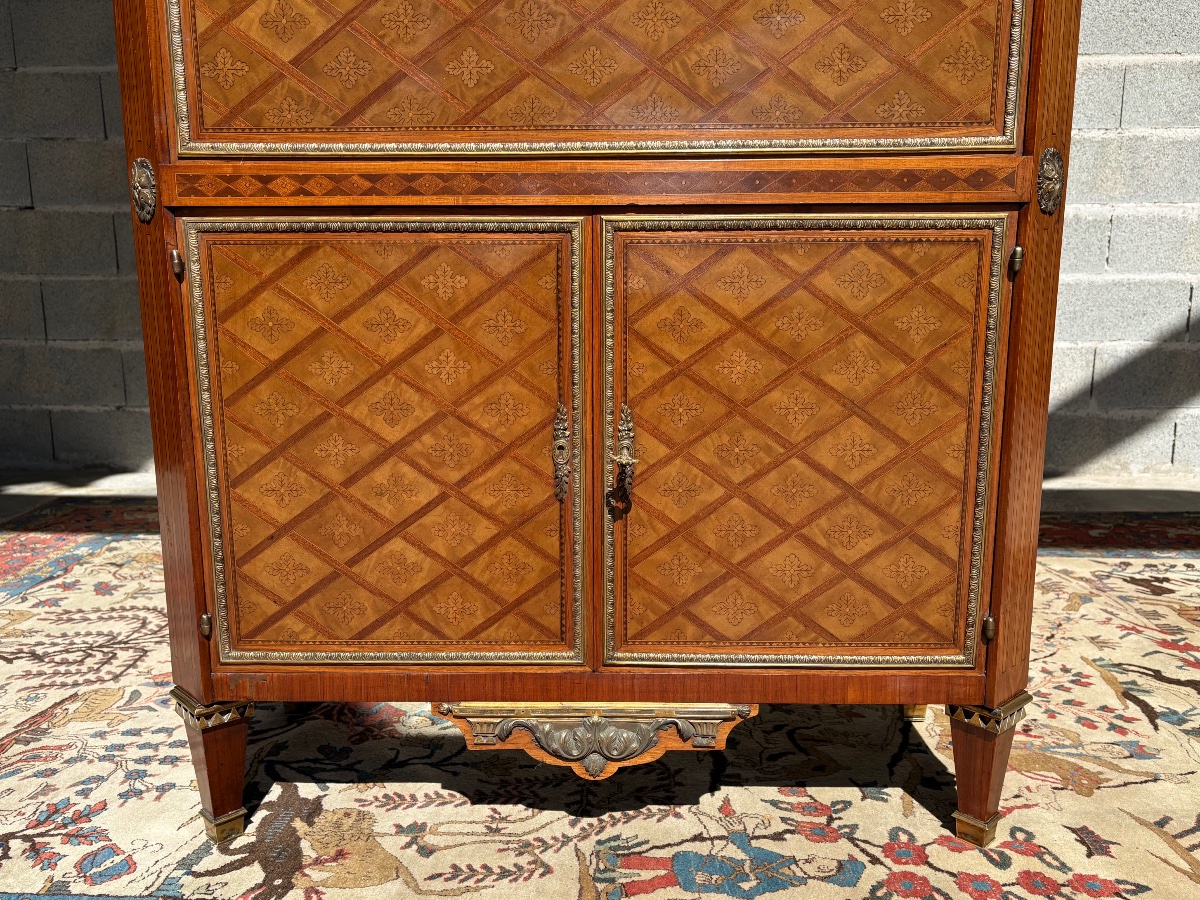 Secrétaire abattant Louis XVI d’époque XIXe siècle-photo-6
