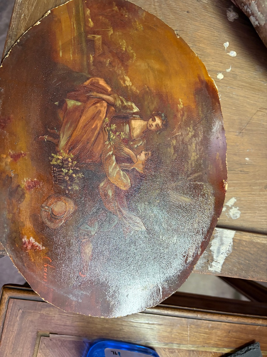 Trumeau Louis XVI, en bois doré d’époque XVIIIe siècle-photo-3