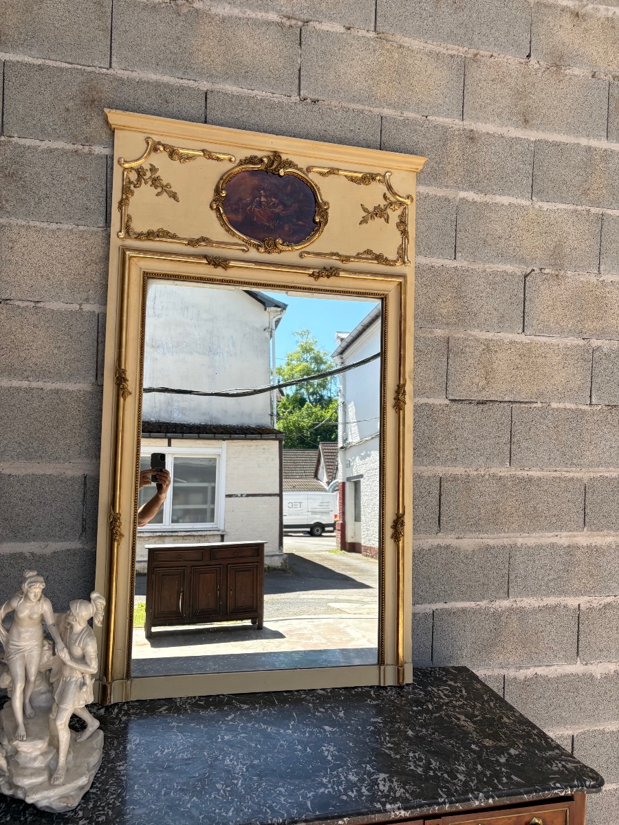 Trumeau Louis XVI, en bois doré d’époque XVIIIe siècle