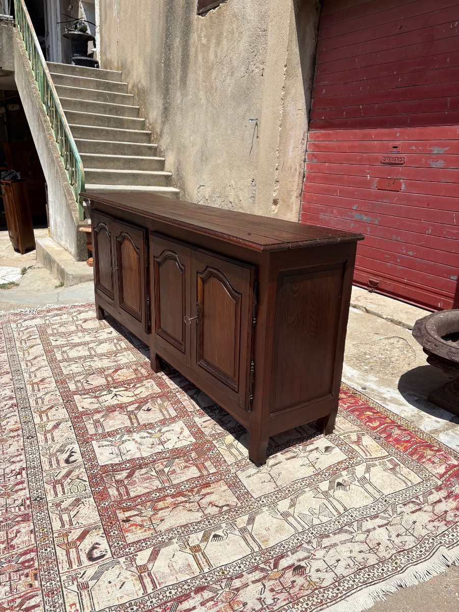 Louis XV Sideboard, Made Of Oak, With Four Doors, Dating From The 18th Century-photo-4