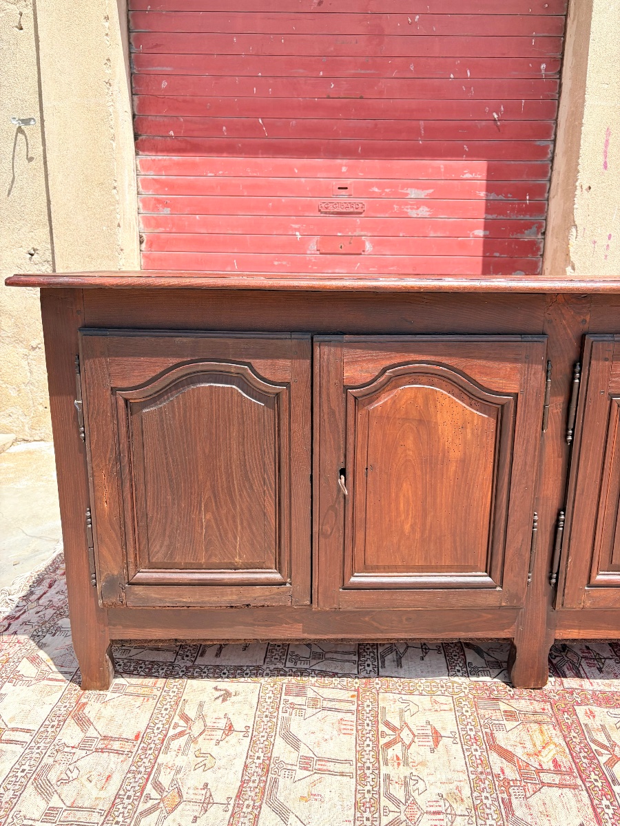 Louis XV Sideboard, Made Of Oak, With Four Doors, Dating From The 18th Century-photo-3