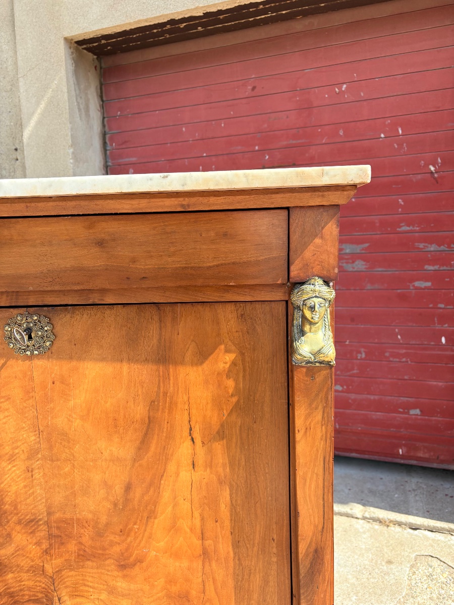 Secretary Desk With A Drop-leaf Top, Brought Back From Egypt, Made Of Mahogany, 19th-century-photo-1