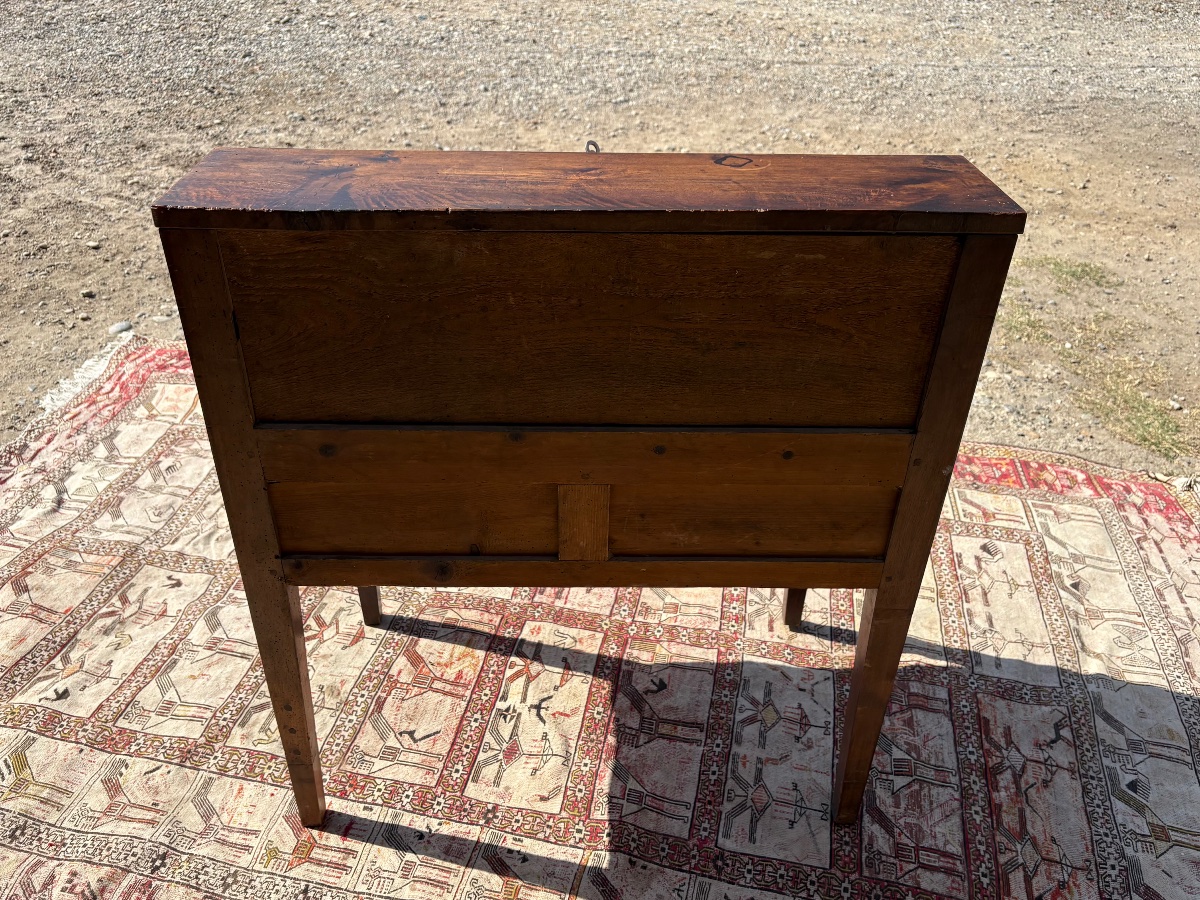 18th-century Louis XVI-style Walnut Sloping-top Secretary Desk-photo-2