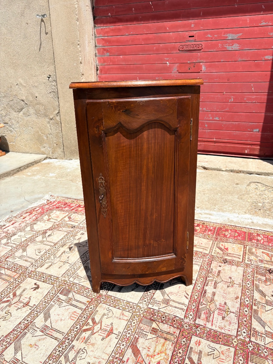 Corner Cabinet, Louis XV Style, Made Of Period Walnut, 1900-photo-4