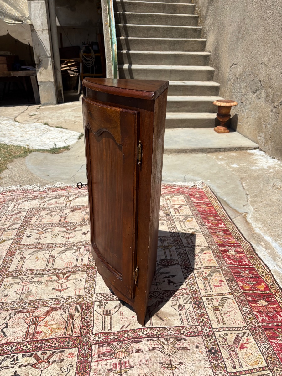 Corner Cabinet, Louis XV Style, Made Of Period Walnut, 1900-photo-1