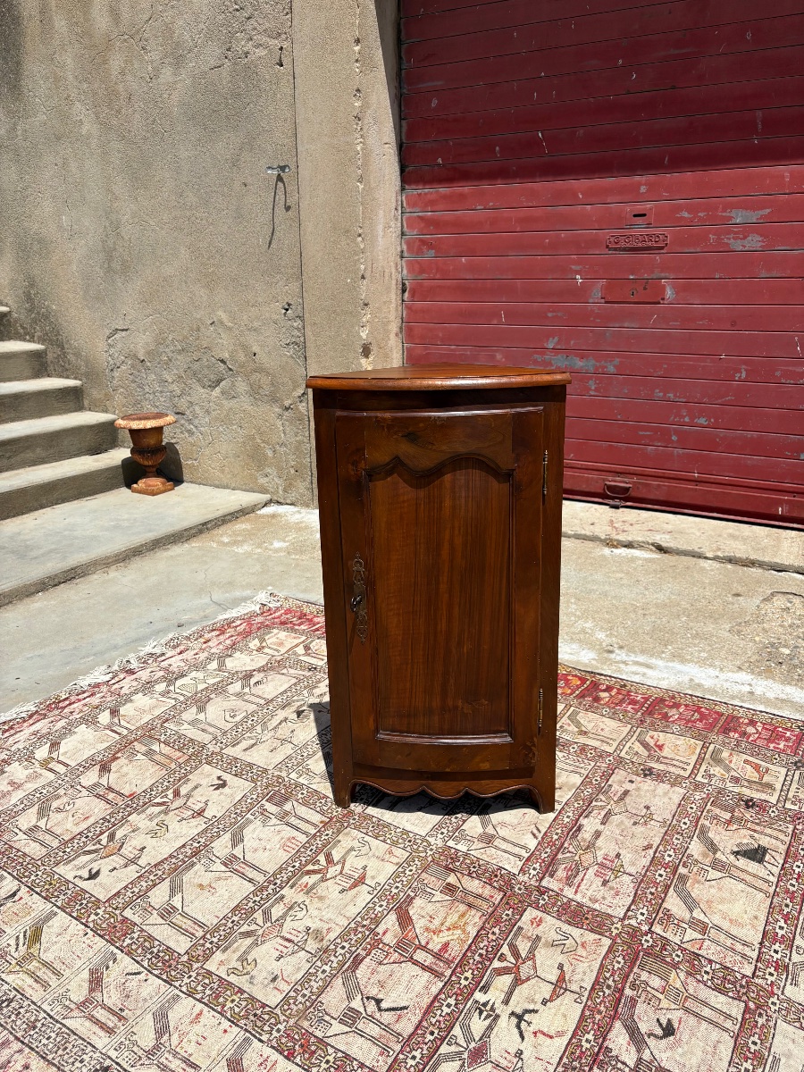 Corner Cabinet, Louis XV Style, Made Of Period Walnut, 1900-photo-4