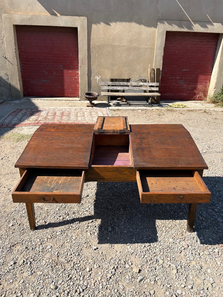 Table de changeur, directoire en pin massif époque fin XVIIIe siècle-photo-4