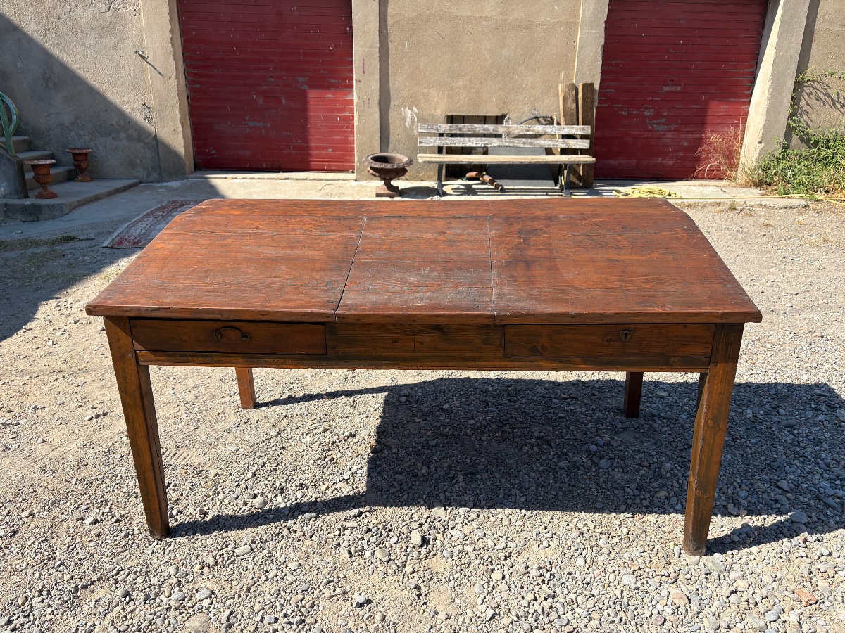 Table de changeur, directoire en pin massif époque fin XVIIIe siècle-photo-5