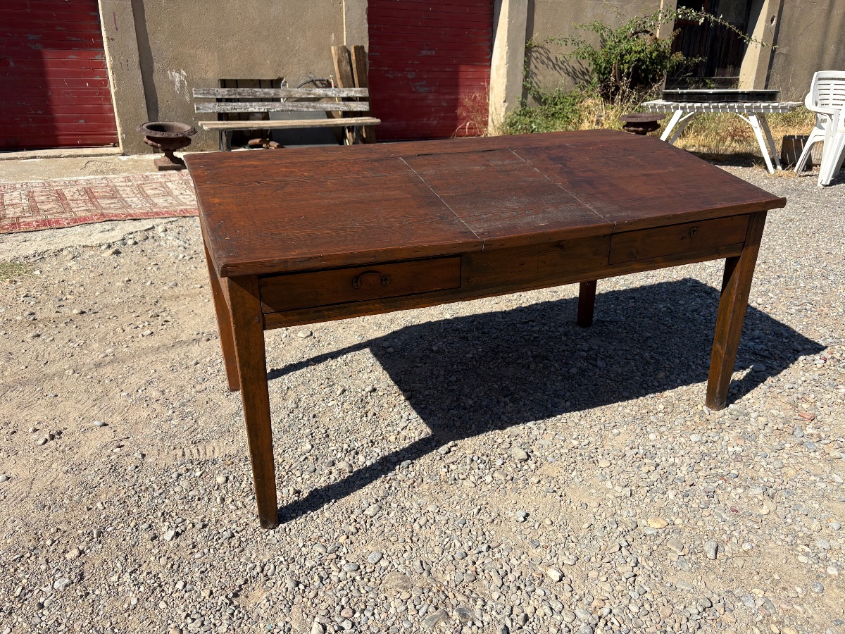 Table de changeur, directoire en pin massif époque fin XVIIIe siècle-photo-6