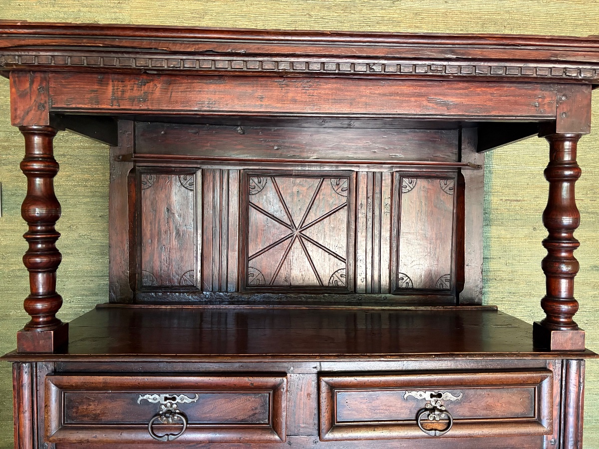 Louis XIII Sideboard, Made Of Walnut, Dating From The 17th Century-photo-4