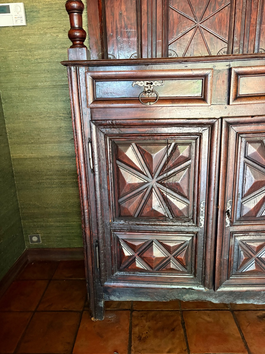 Louis XIII Sideboard, Made Of Walnut, Dating From The 17th Century-photo-1