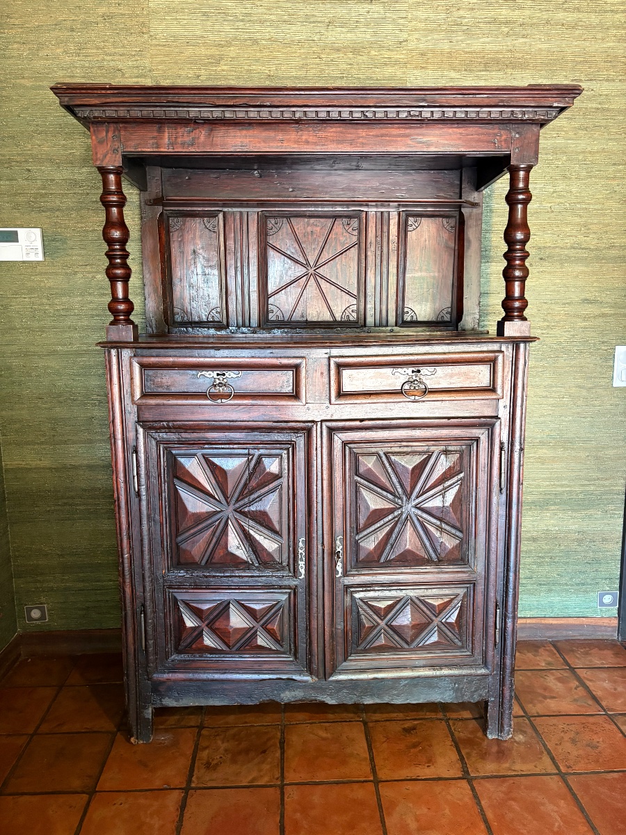 Louis XIII Sideboard, Made Of Walnut, Dating From The 17th Century