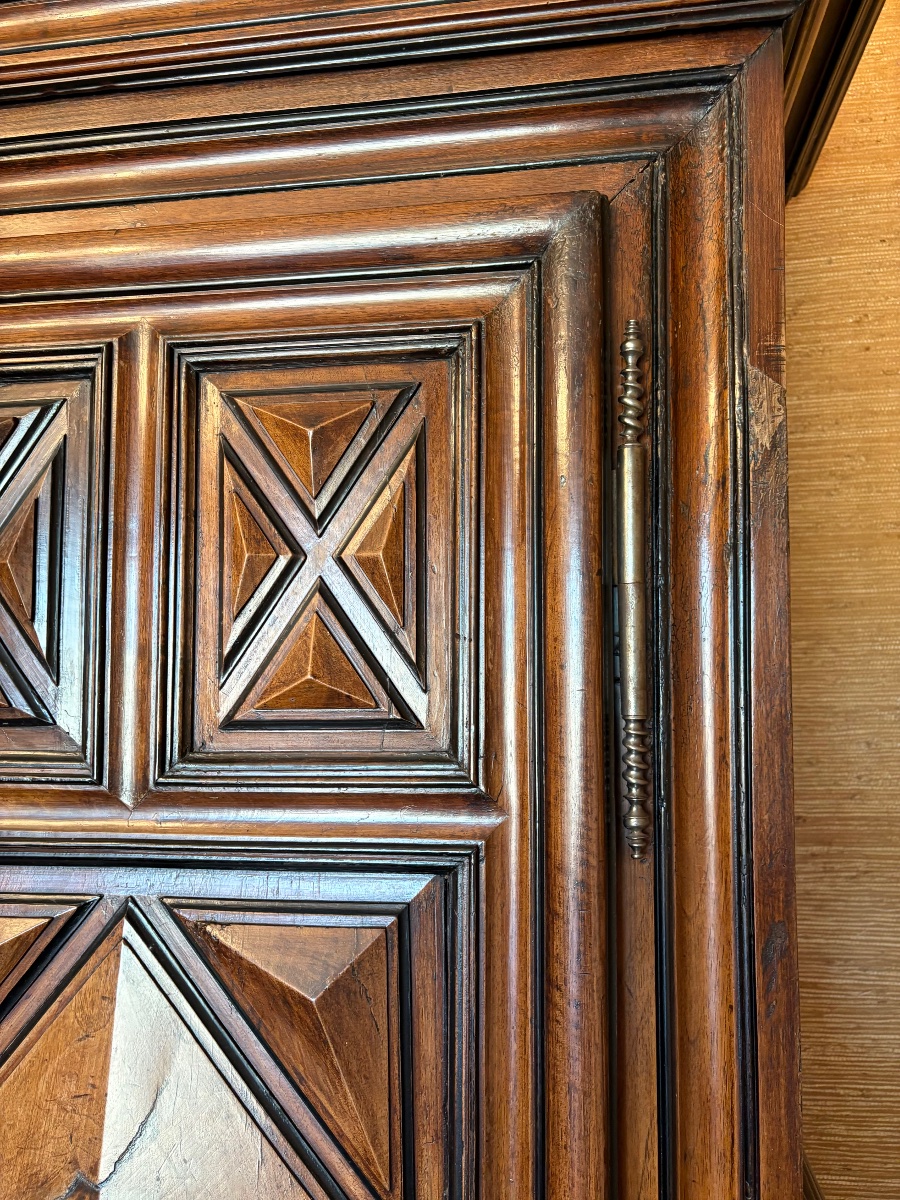 Armoire, Louis XIII, en noyer d’époque XVIIe siècle-photo-7