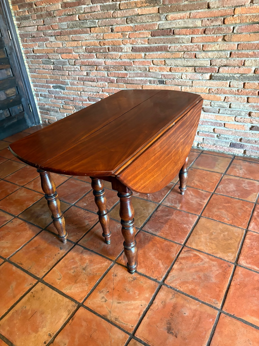 Dining Table, 19th-century Mahogany Restoration-photo-6