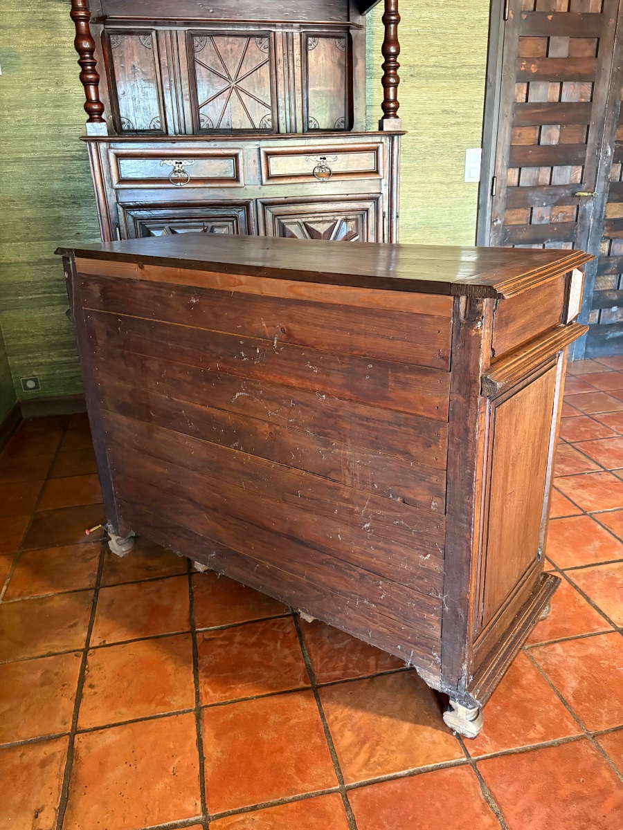 Louis XIII Sideboard, Made Of Walnut, Dating From The 17th Century-photo-1
