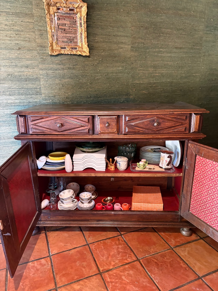 Louis XIII Sideboard, Made Of Walnut, Dating From The 17th Century-photo-4