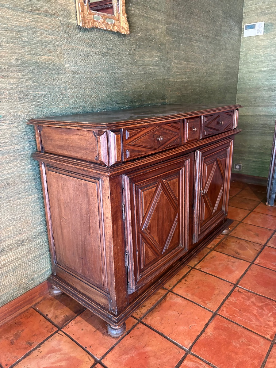 Louis XIII Sideboard, Made Of Walnut, Dating From The 17th Century-photo-5