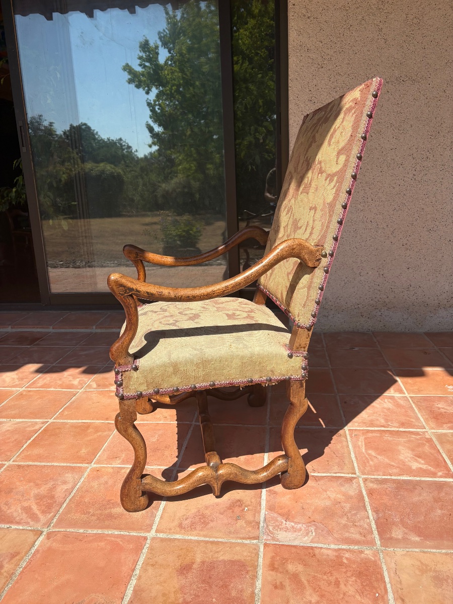 Louis XIII Armchair, Made Of Walnut, 17th-century-photo-1