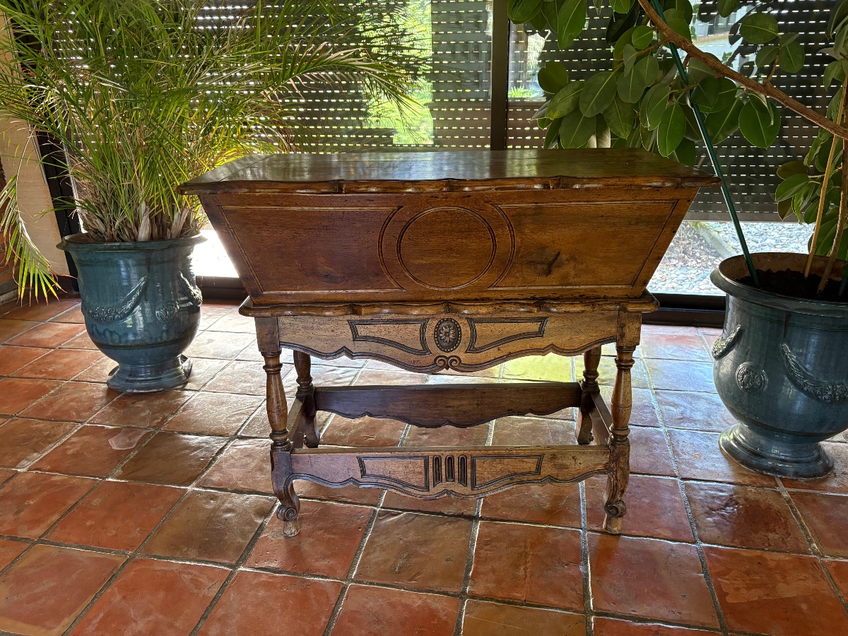 Pétrin provençale Louis XV en noyés d’époque XVIIIe siècle-photo-2