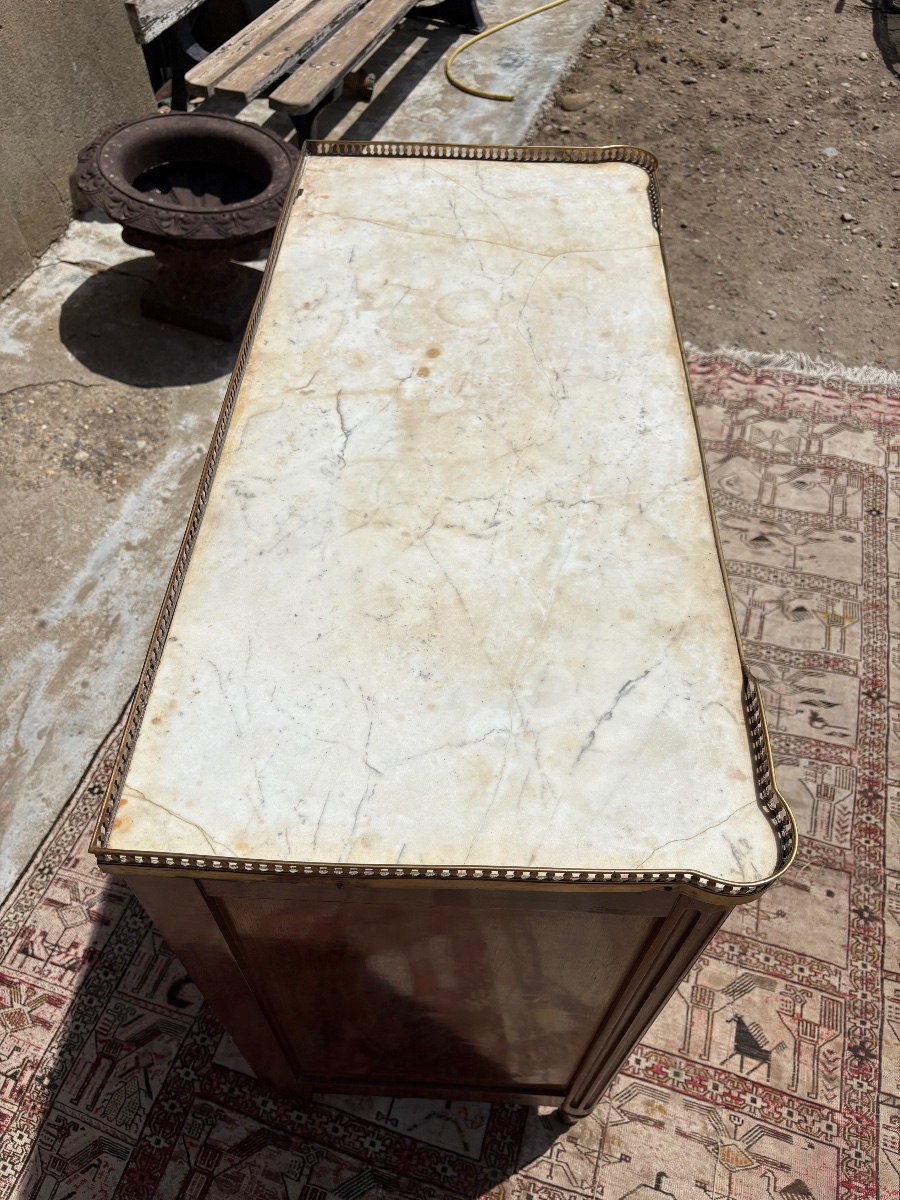 Commode Secrétaire, Louis XVI, en acajou d’époque XVIIIe siècle-photo-4