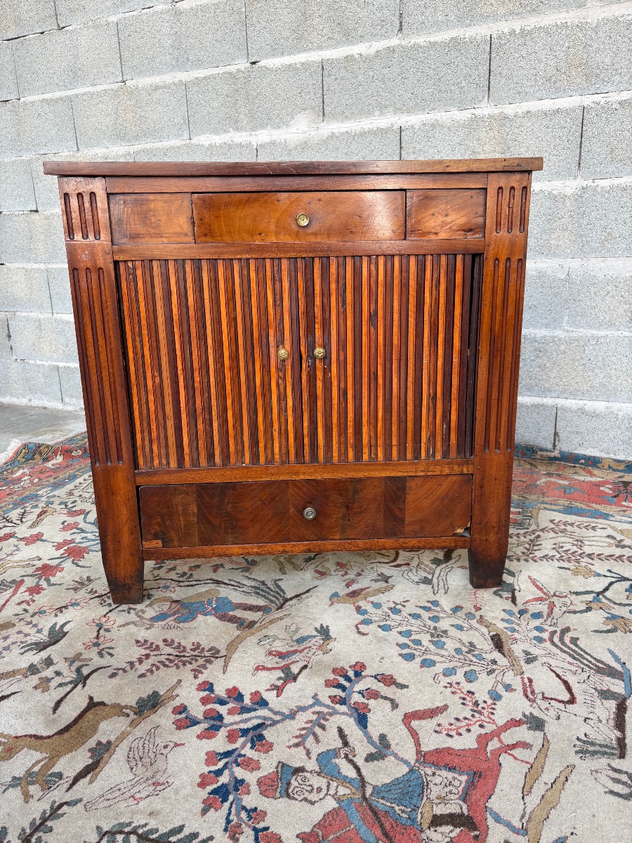 Encoignure, directoire en acajou, d’époqueXVIIIe siècle-photo-2