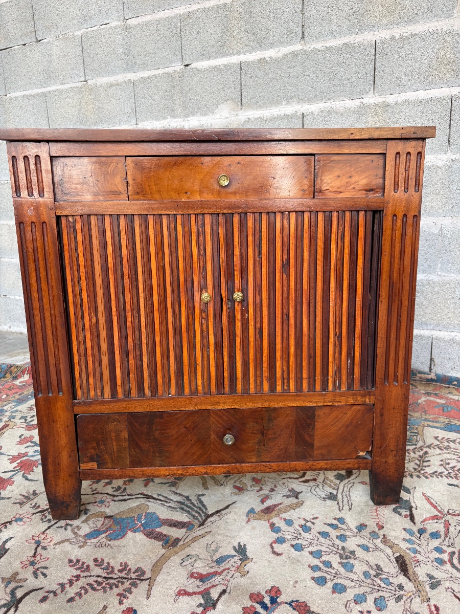 Encoignure, directoire en acajou, d’époqueXVIIIe siècle-photo-7
